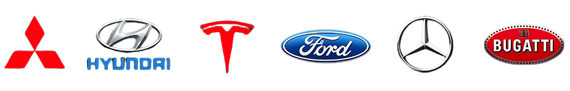 Car brand logos row one